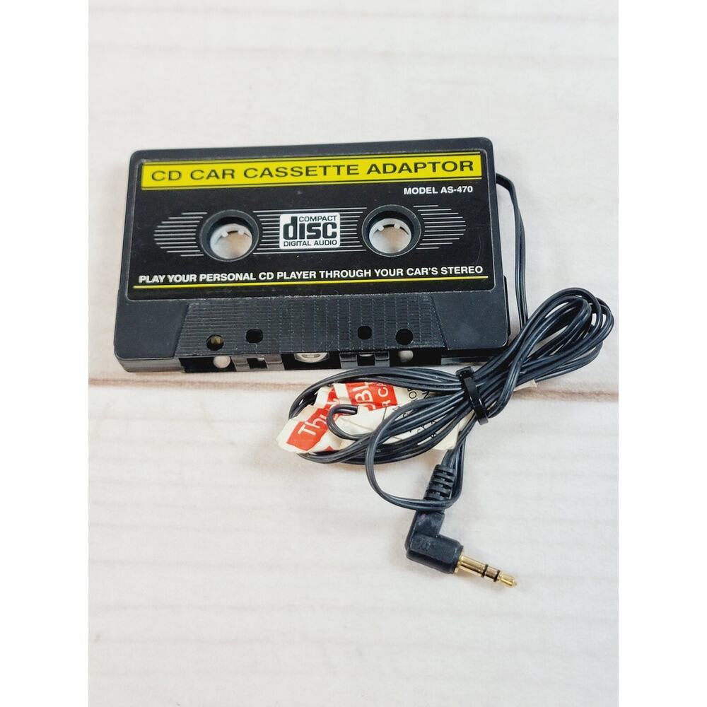 Compact Disc CD Car Cassette Adaptor AS-470 Vintage 1995 Lenoxx Sound READ